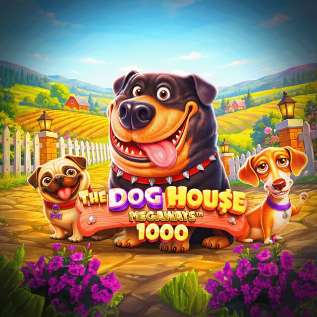Portada del juego The Dog House Megaways 1000
